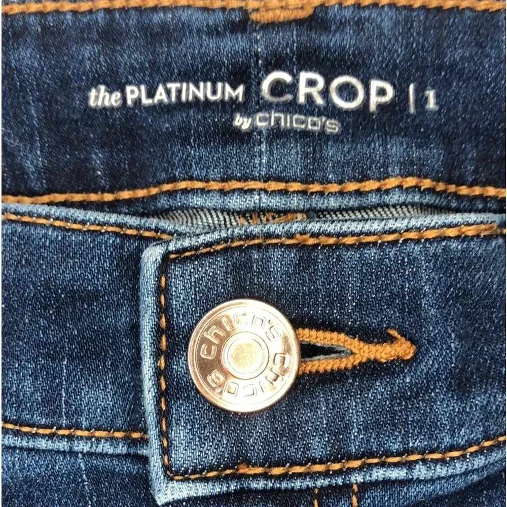 Chico’s The Platinum Crop Jeans - Picture 5 of 7